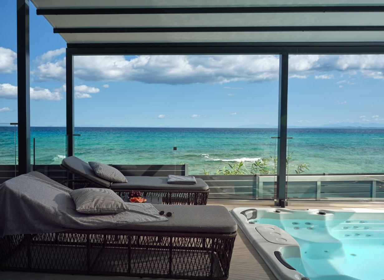 Blue View Villa - Coastal Elegance With Swim Spa, By Zantewize Alykanas  Eksteriør billede