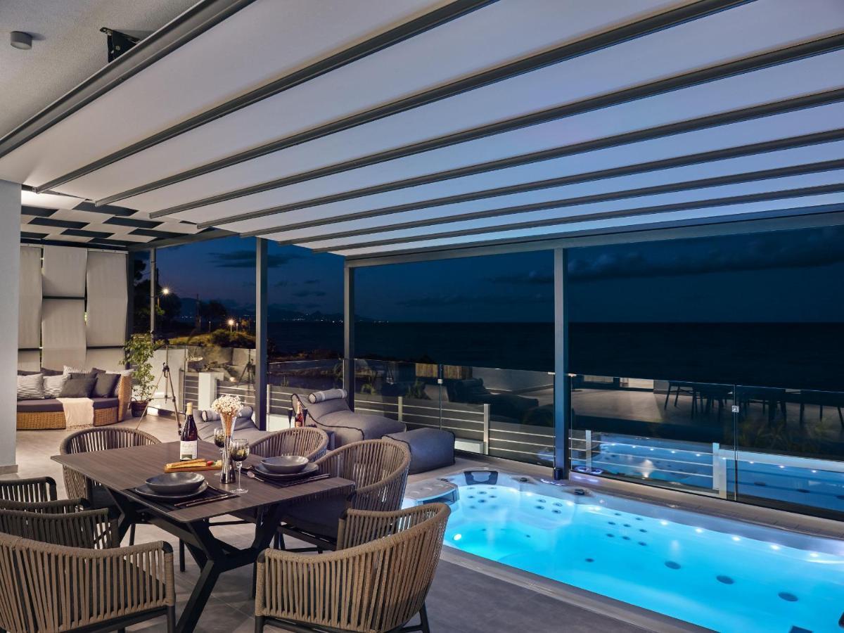 Blue View Villa - Coastal Elegance With Swim Spa, By Zantewize Alykanas  Eksteriør billede